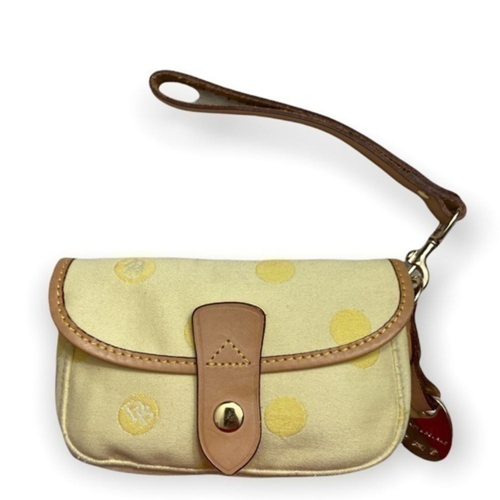 Dooney & Bourke yellow wristlet bag
